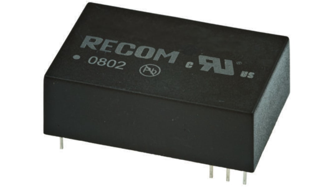 Convertitore c.c.-c.c. 3W, Vin 20,4 → 27,6 V c.c., Vout 15V cc, 500V ca