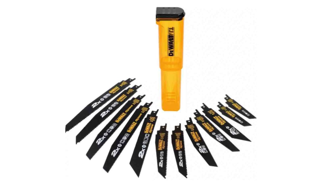 DeWALT 228mm Cutting Length Reciprocating Saw Blade, Pack of 12