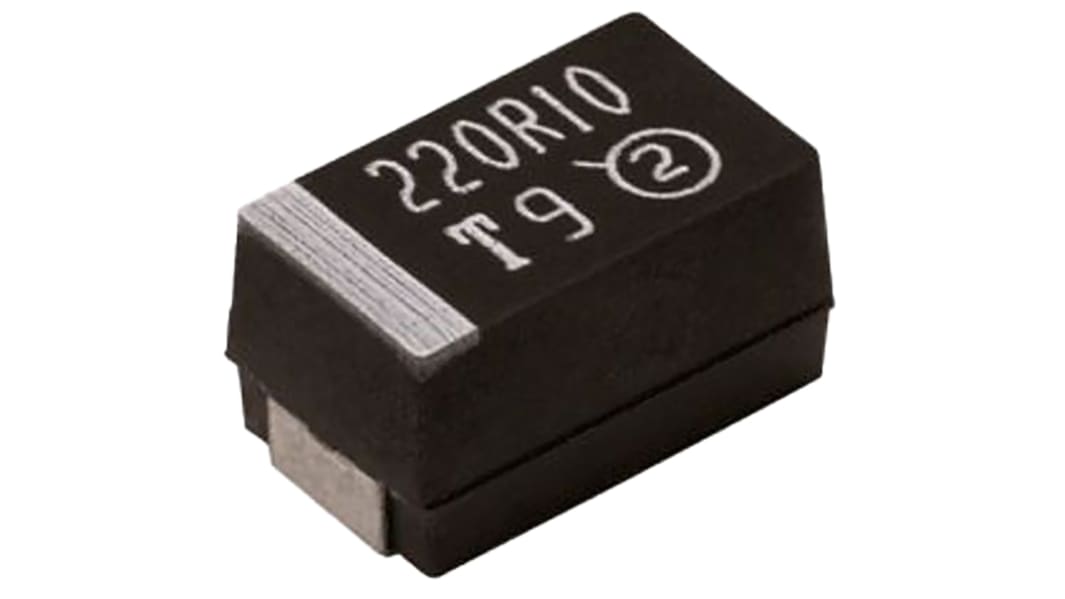 Vishay タンタルコンデンサ,10μF,20V dc,6032-28,TR3C106K020C0500