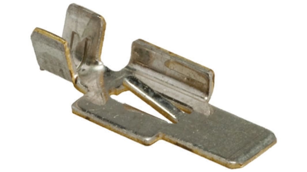 TE Connectivity Hermaphroditic Series Male Crimp Terminal, 22AWG Min, 18AWG Max