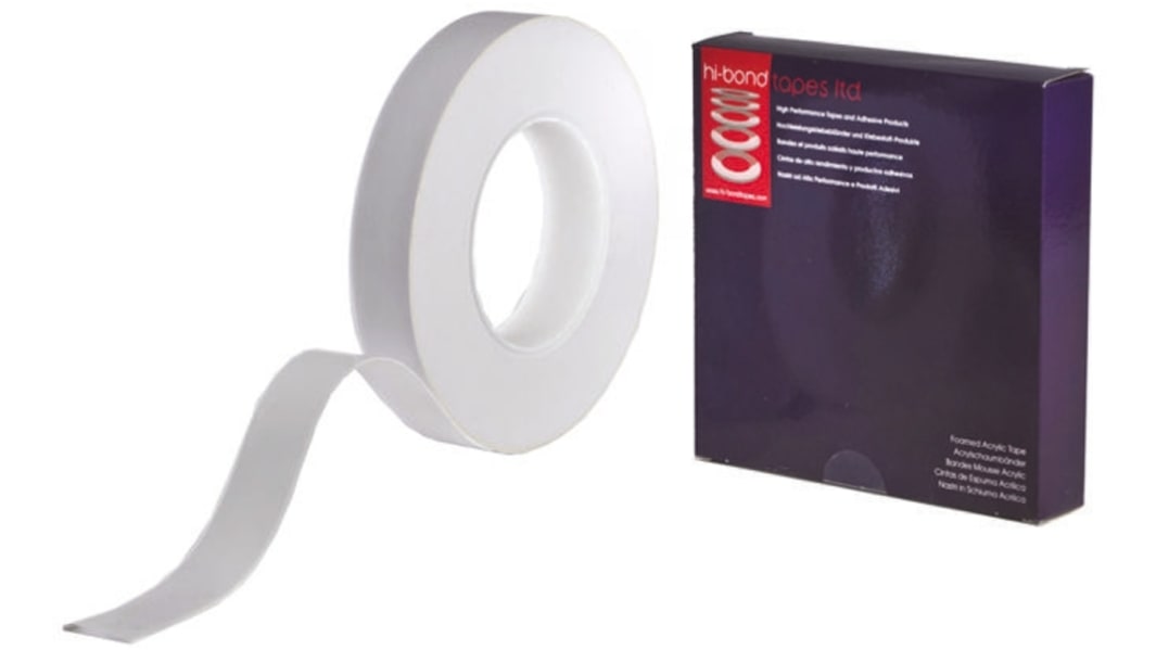 Hi-Bond VST 7025W, Hvid Skumtape 33.0m, 19.0mm bred x 0.25mm tyk , Dobbeltklæbende