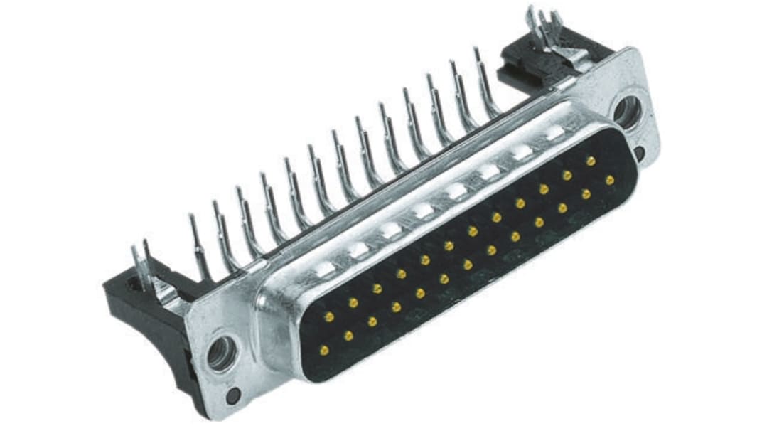 HARTING D-subコネクタ, 25極, オス, スルーホール実装, 09663626816