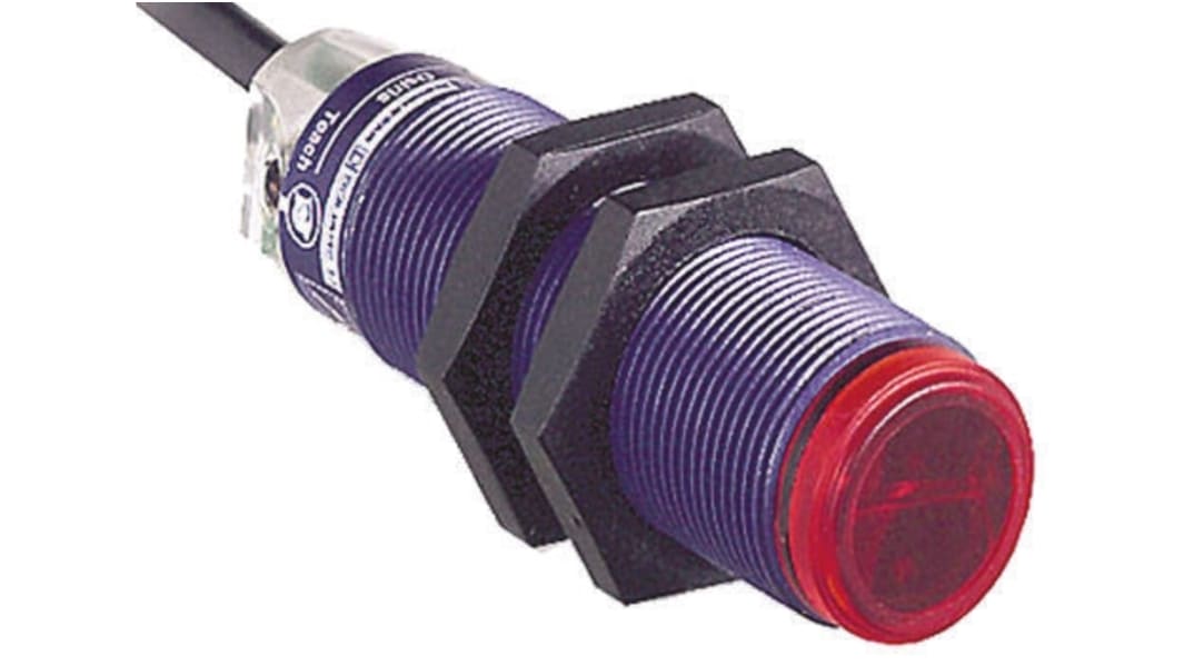 Telemecanique zylindrisch Optischer Sensor, Reflektierend, Bereich 4 m, NPN Ausgang, Anschlusskabel