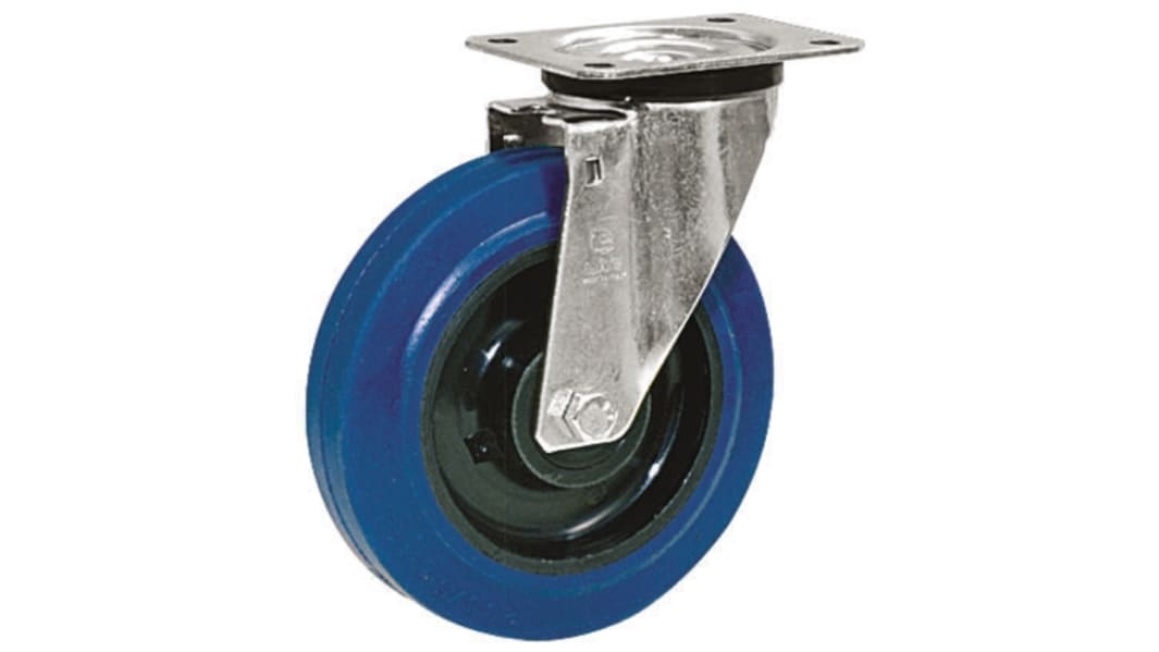 Roulette industrielle Pivotante LAG, Acier zingué, Ø 150mm, 200kg