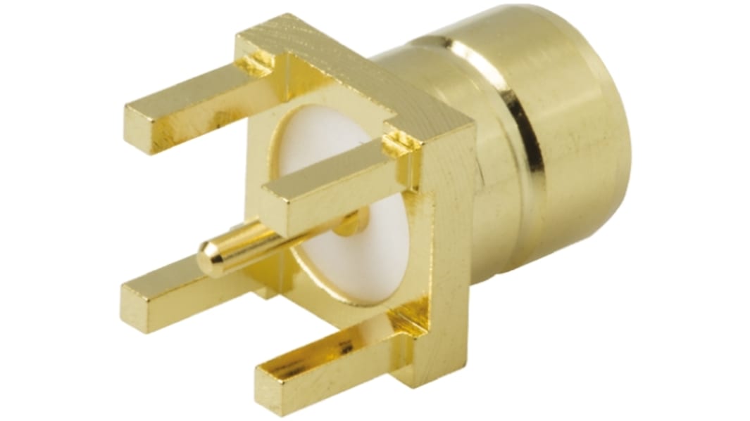 Connettore coassiale Ad angolo diritto Amphenol RF, 75Ω