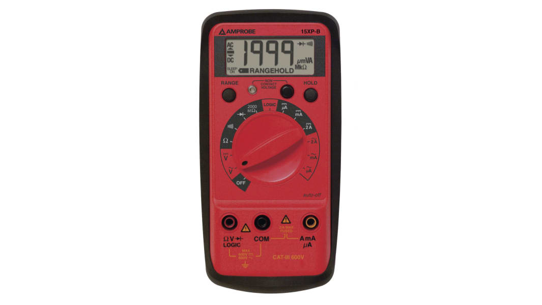 Multimetro Portatile Amprobe 15XPB, 600V ca, 2A ca, CAT II/III