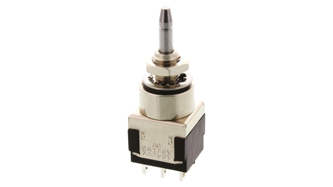 Interruttore a pulsante miniaturizzato KNITTER-SWITCH, Momentaneo, DPDT, , 3 A a 250 V c.a., IP67 Montaggio a pannello