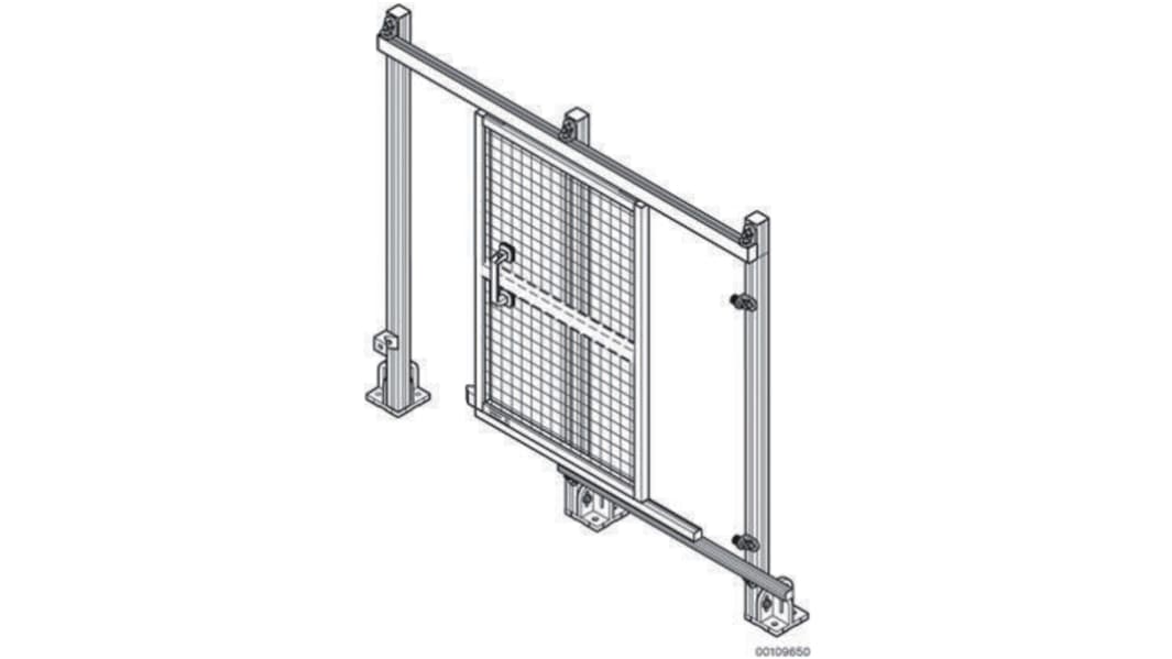 Puerta de seguridad Bosch Rexroth serie EcoSafe de Aluminio, 1m x 1.800 mm