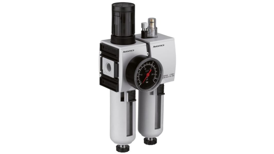 EMERSON – AVENTICS AS2-ACD Filter Regulator, 5μm, G 1/4, Semi Automatic, 16 bar