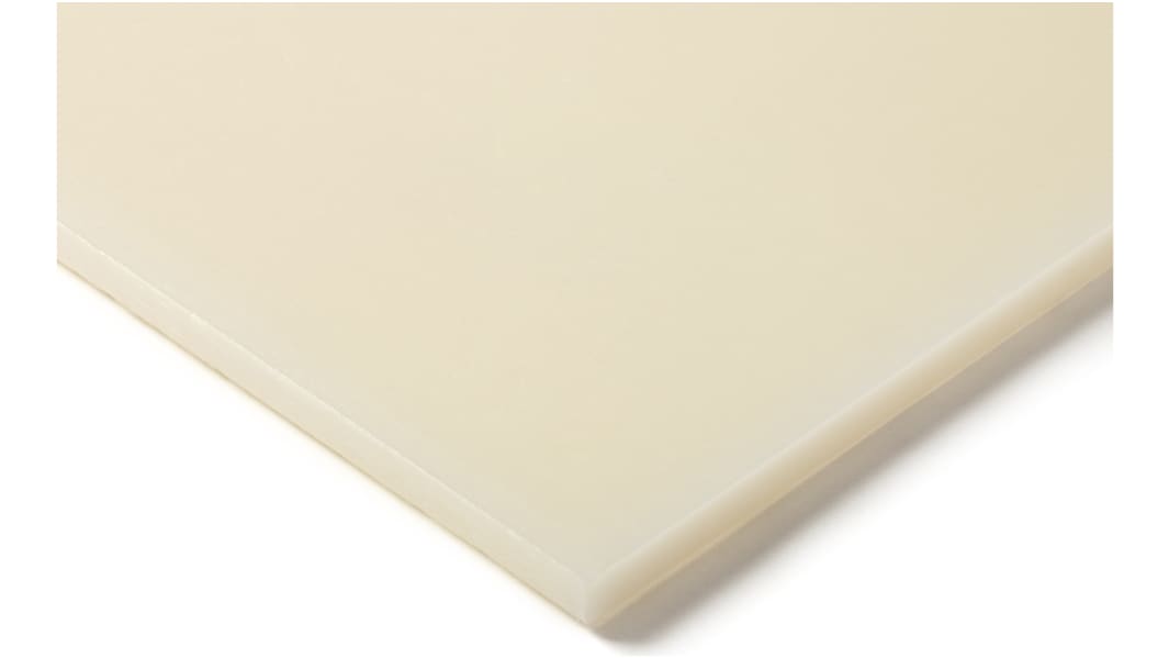 RS PRO プラスチックシート ナチュラル, 1000mm x 500mm x 20mm