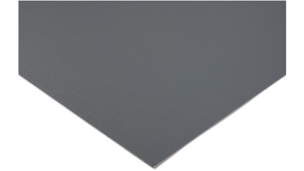 RS PRO Grey Plastic Sheet, 1000mm x 1000mm x 3mm