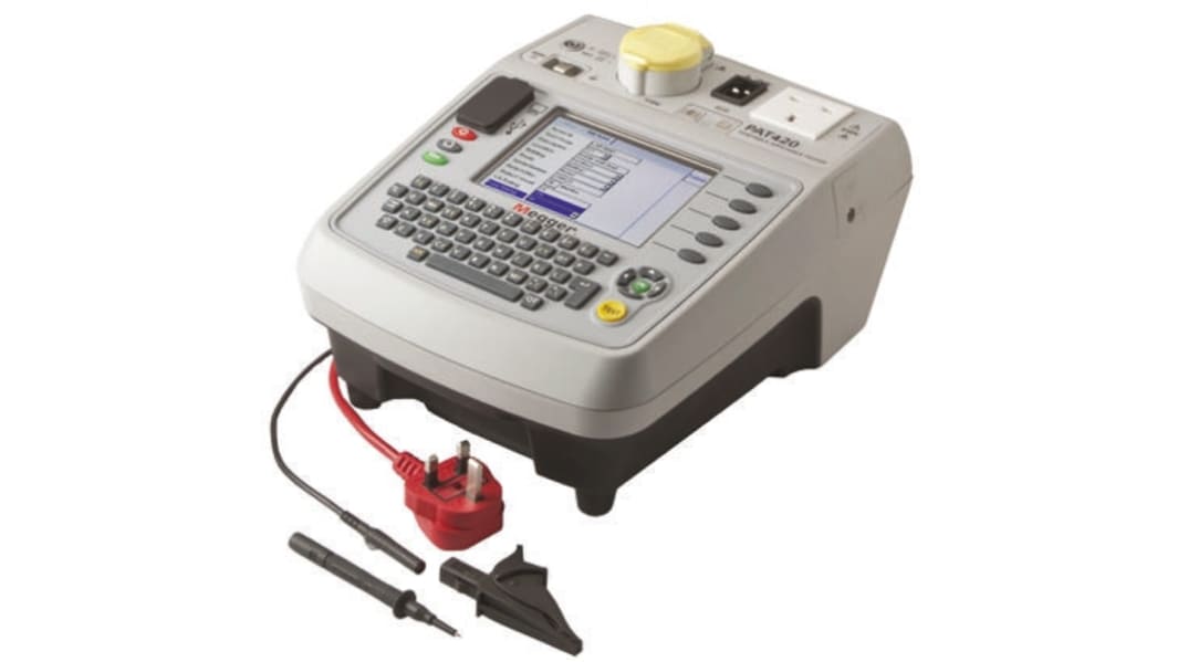 Comprobador de dispositivos portátiles (PAT) Megger PAT420, calibrado UKAS
