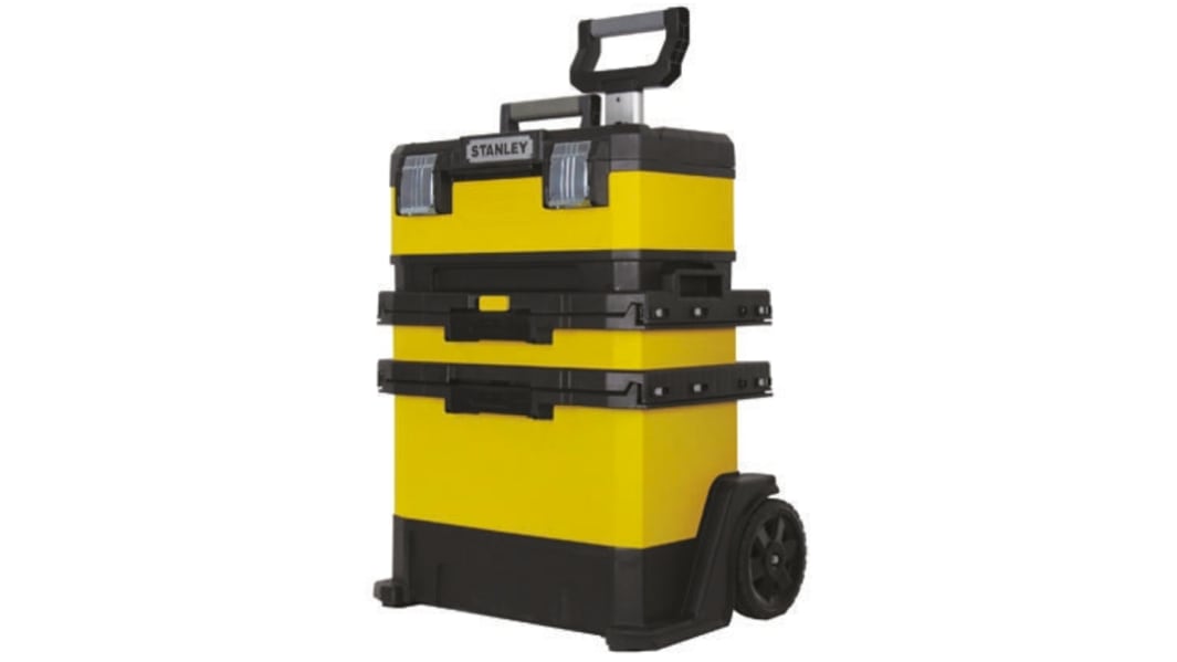 Stanley Rolling Workshop Plastic Tool Box 2 Wheels, 570 x 410 x 570mm