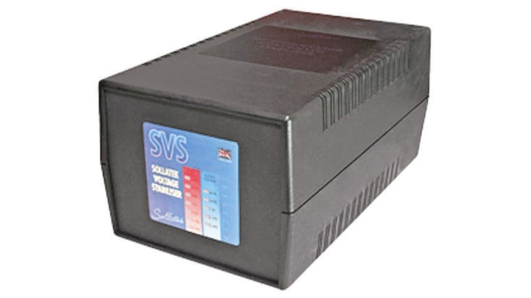 Sollatek Voltage Stabiliser 230V 10A Over Voltage and Under Voltage, 2760VA, Desktop