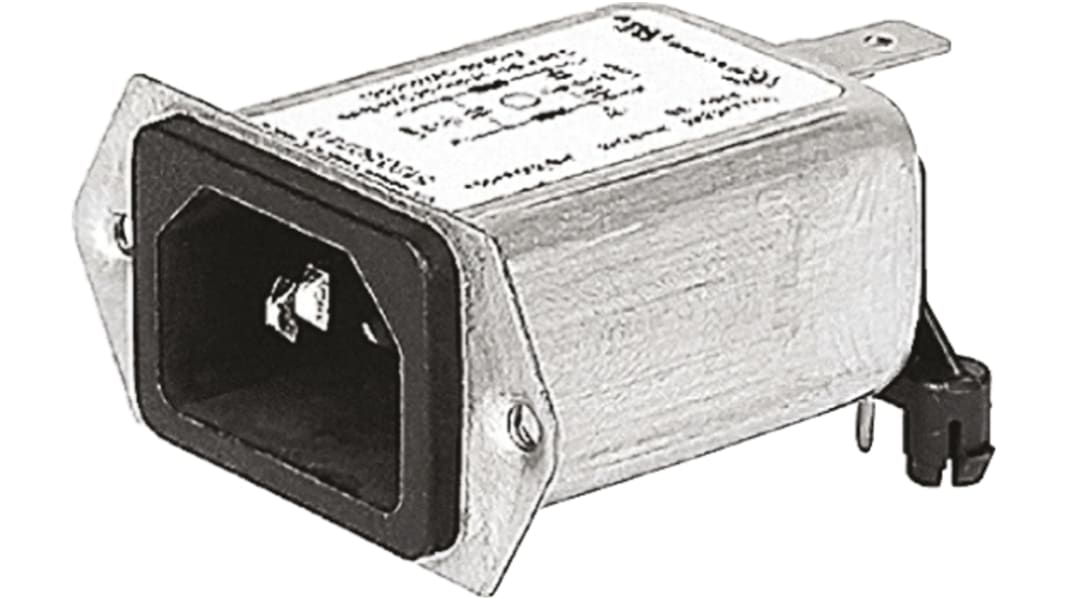 Filtro IEC Schurter con conector C14, 250 Vac, 15A, , con interrruptor de