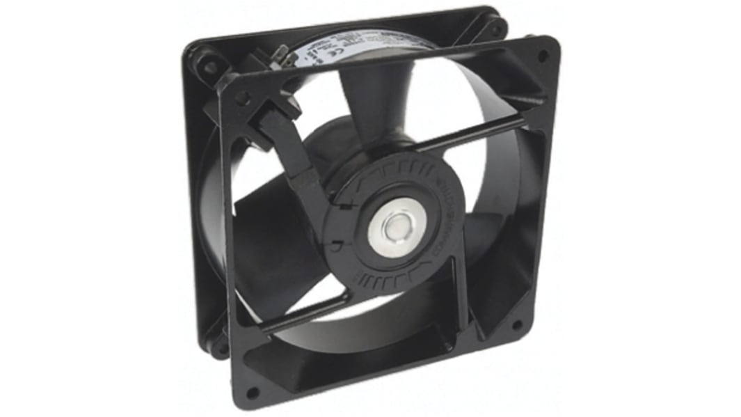 COMAIR ROTRON Muffin Series Axial Fan, 115 V ac, AC Operation, 184m³/h, 15W, 180mA Max, 120 x 120 x 38mm