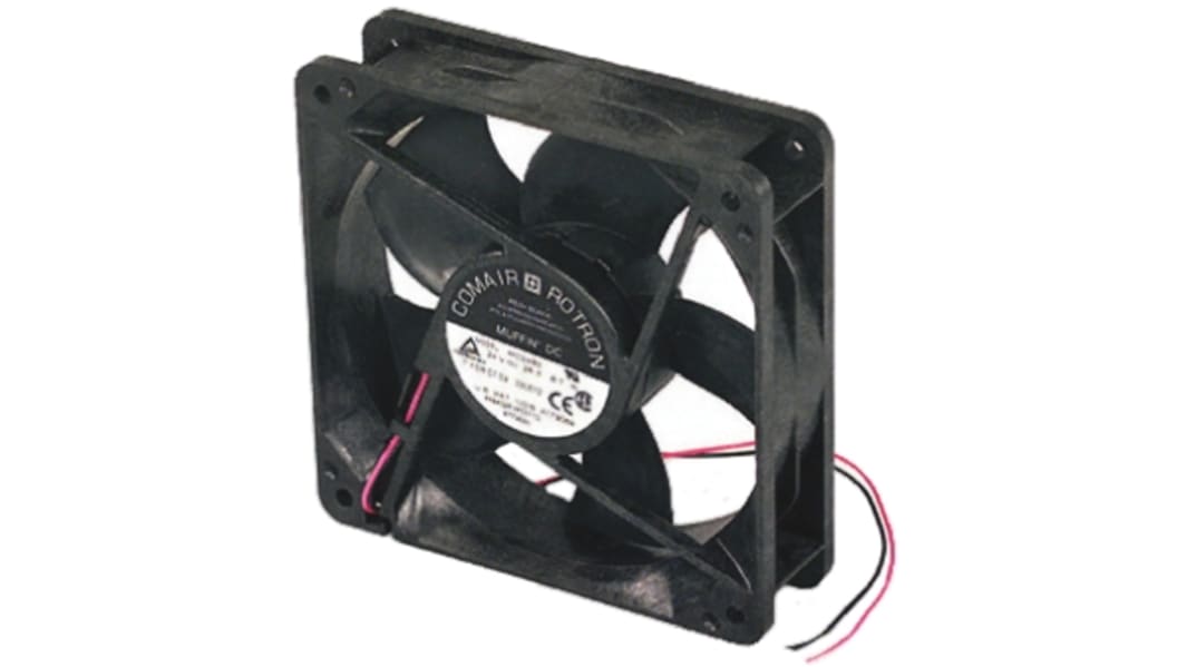 Ventola assiale in c.c. COMAIR ROTRON Muffin, 173m³/h, 12 V dc, 120 x 120 x 32mm