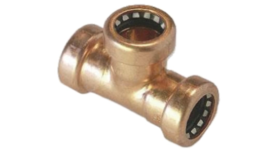 Pegler Yorkshire Kupfer-Fitting T-Stück mit gleichen Verschraubungen 90° 15mm