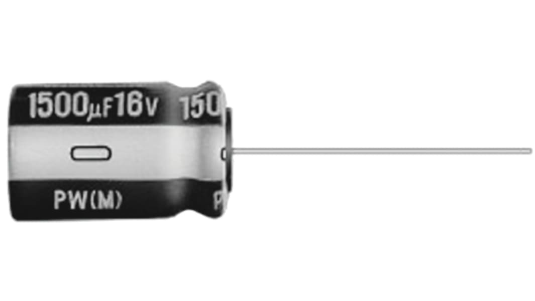 Condensateur Nichicon série PW, Aluminium électrolytique 220μF, 50V c.c.
