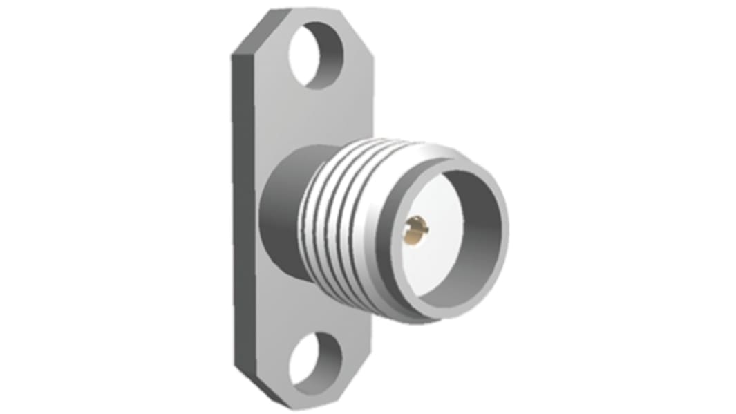 TE Connectivity, Jack Flange Mount SMA Connector, Solder Termination, Straight Body