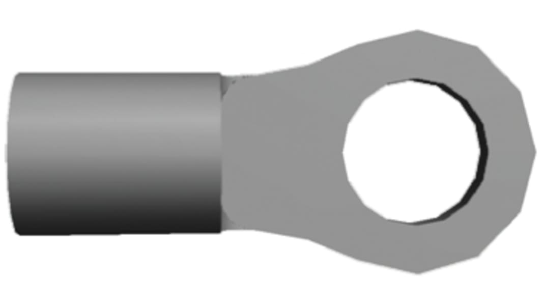 Terminale ad occhiello TE Connectivity, Ø perno M4, dimens. max filo 6mm², 10AWG