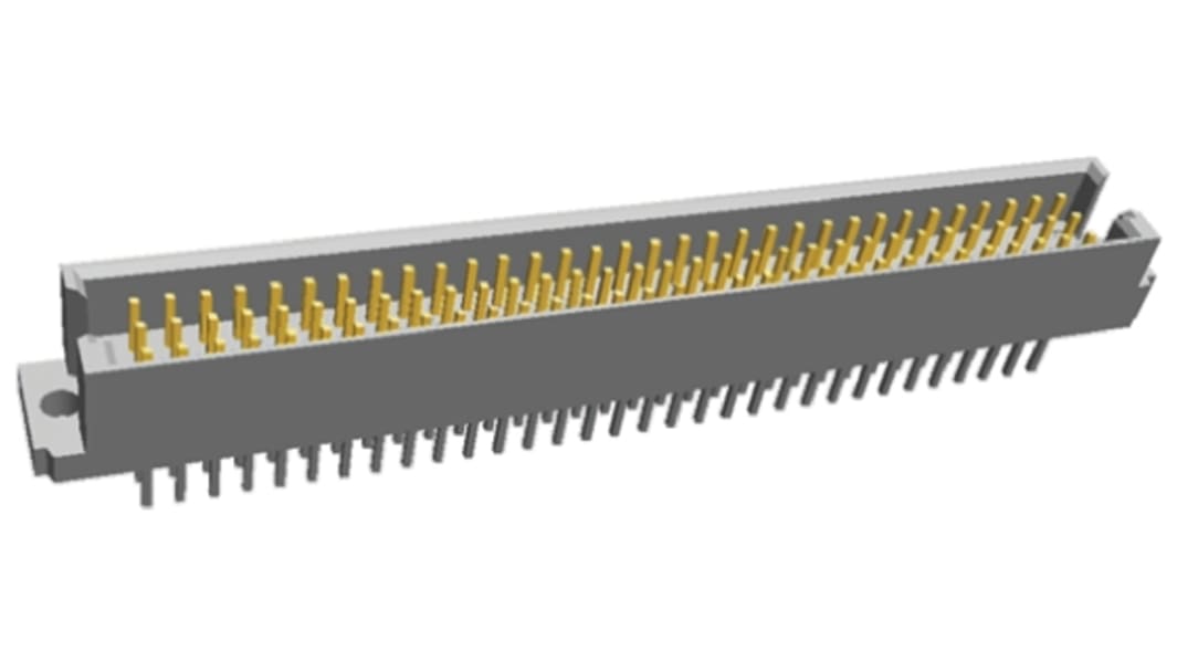 TE Connectivity Eurocard 96 Way 2.54mm Pitch, Type R Class C2, 3 Row, Straight DIN 41612 Connector, Plug