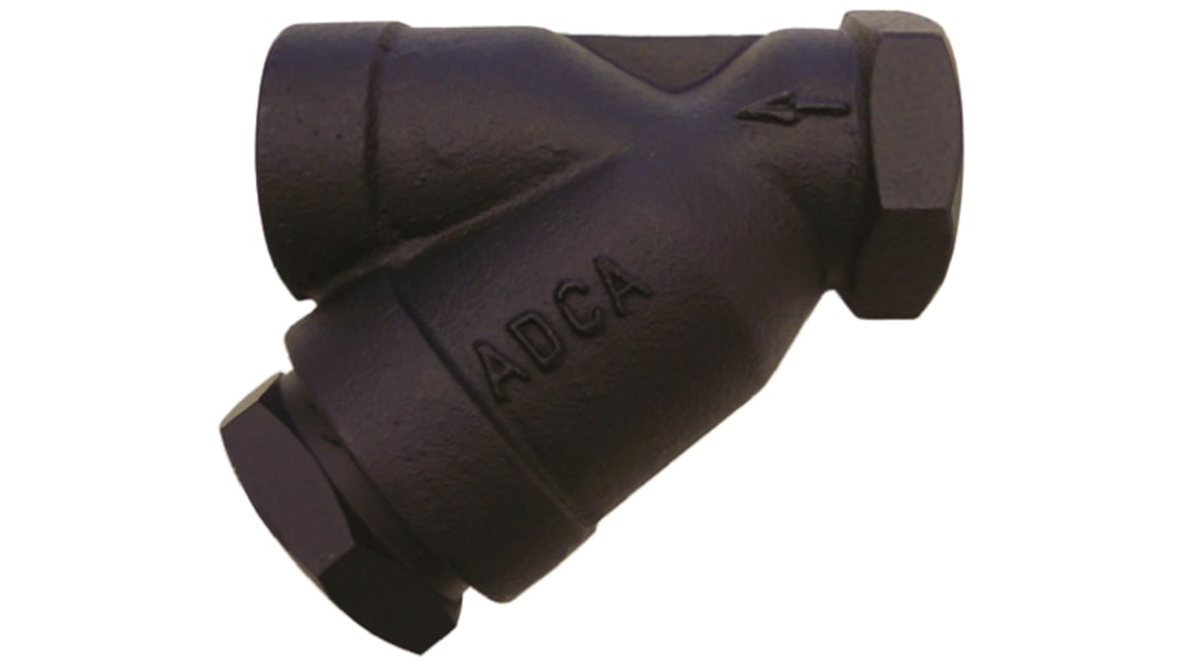 RS PRO C-Stahl Y-Sieb Sieb Luft, Öl, Wasser 1/2Zoll, mit BSP1/2 Anschluss 17bar 25 bar