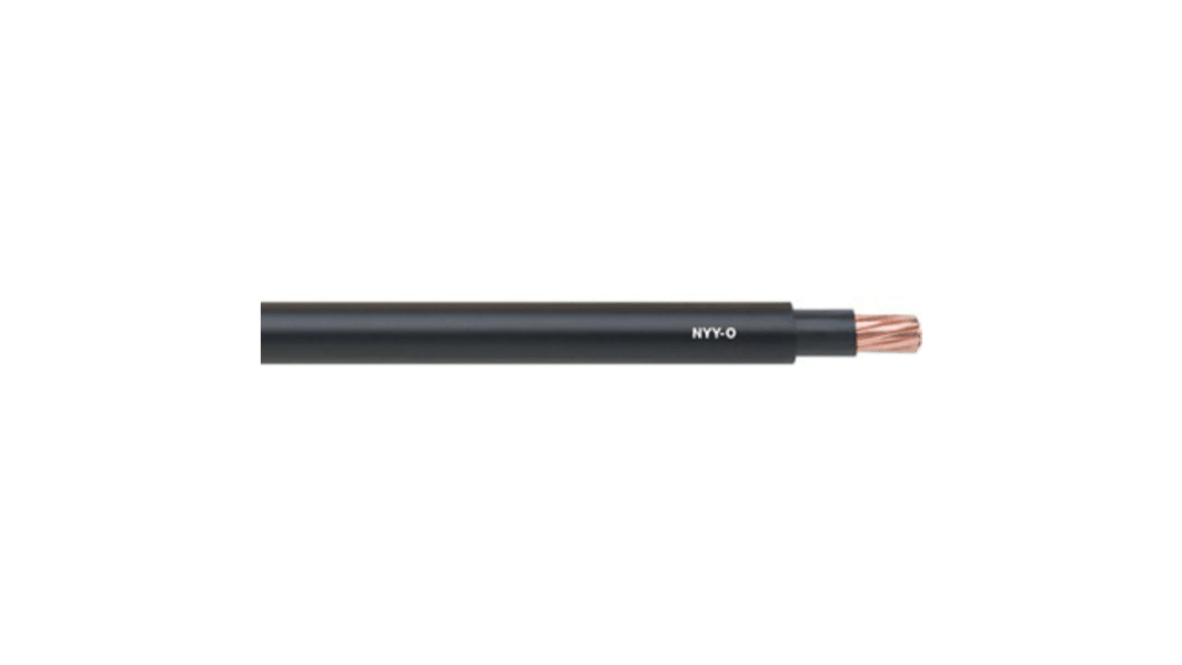 Lapp NYY-J Netzkabel, 4-adrig Schwarz x 6 mm² /Ø 17mm 43 A,  50m, 1 kV, 600 V, PVC