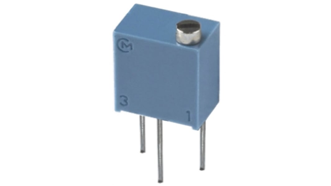 Bourns Trimpotentiometer 50kΩ ±10% ±150ppm/°C 0.25W 12-omgangs, Hulmontering, Loddeben, PV37 Serien