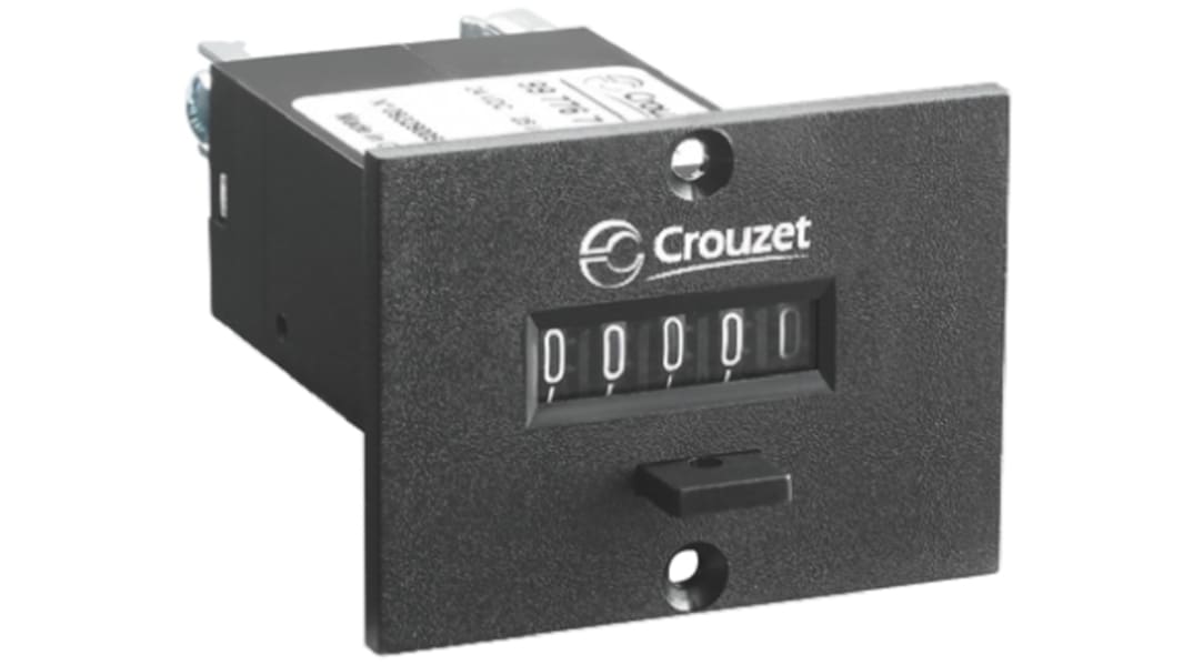 Crouzet CIM36, 5 cifret Tæller med mekanisk Display, Forsyning: 24 V=