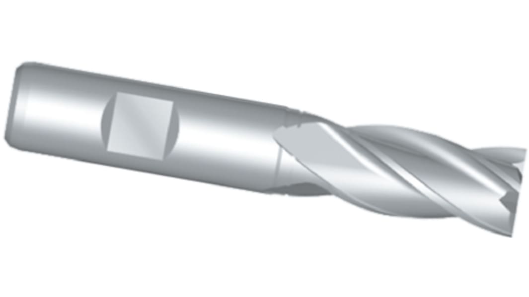 Dormer End Mill, 3.2mm Cutter, HSS-E-PM, 6 mm Shank, 10mm Cut Length