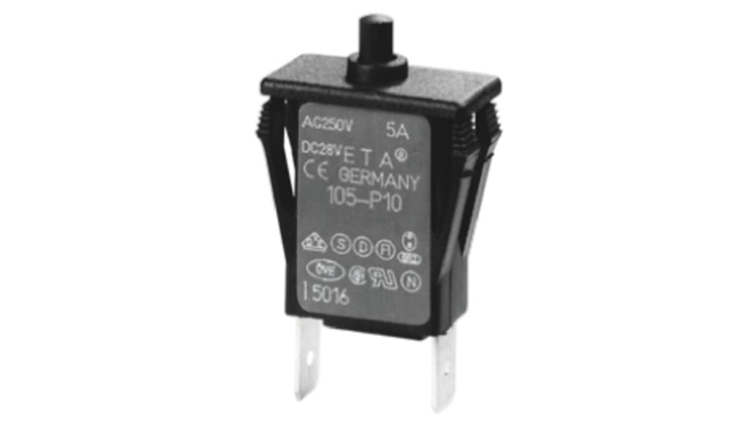 Disjoncteur thermique ETA 105, 5A, 1 pôle, 240V