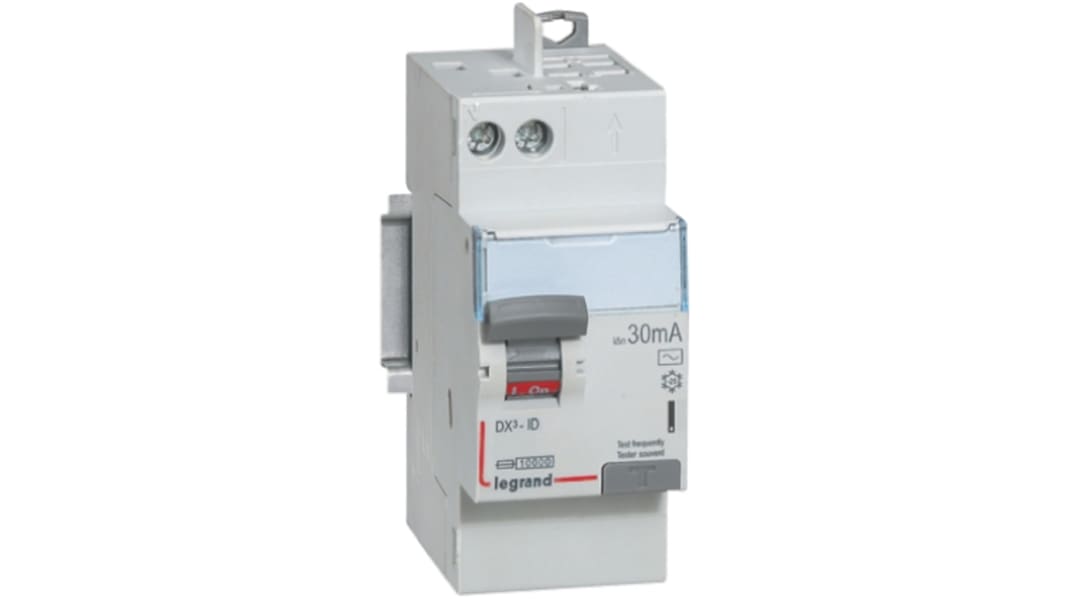 Interrupteur différentiel Legrand DX3, 1+N Pole, 40A, 30mA, Type AC
