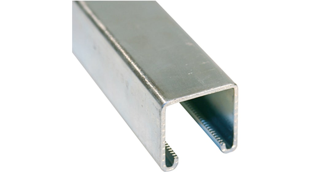 Profilé en Acier Galvanisé, 41 x 41mm, longueur de 3m