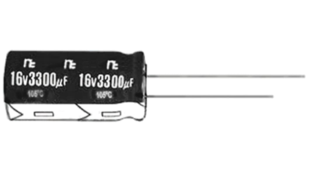 NIC Components 470μF,25V dc コンデンサ, ラジアル、 スルーホール ±20%, -40°Cから +105°C