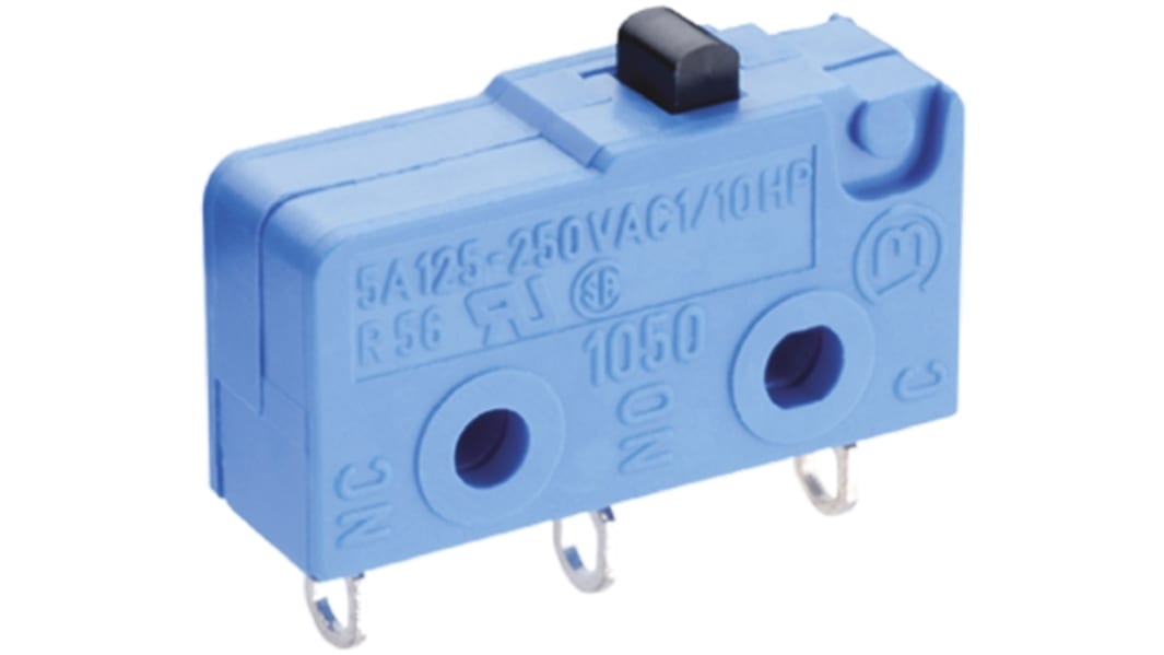 Microinterruttore, Marquardt, SP-CO, 2 A a 250 V ca, IP00, IP40, A saldare