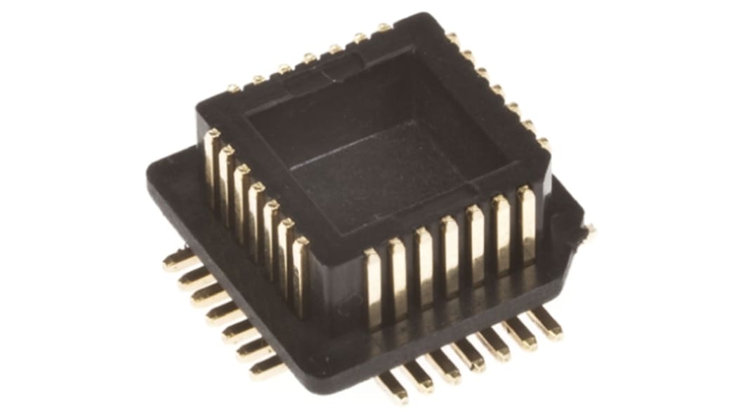 Winslow Right Angle SMT Mount 1.27mm Pitch IC Socket Adapter, 20 Pin Male PLCC to 20 Pin Male PLCC