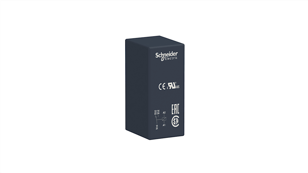 Schneider Electric PCB Mount Power Relay, 110V ac Coil, 16A Switching Current, SPDT