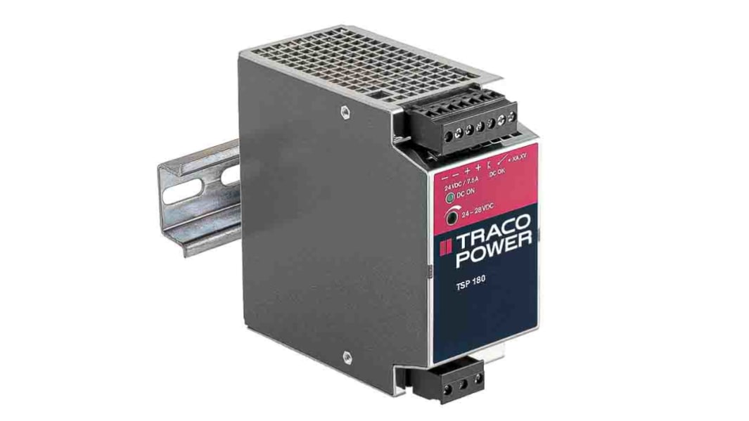 TRACOPOWER TSP Switched Mode DIN Rail Power Supply, 85 → 132V ac ac Input, 48V dc dc Output, 4A Output, 180W