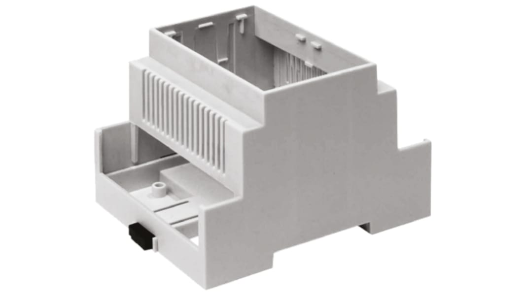Caja para carril DIN CAMDENBOSS serie CNMB, de Policarbonato de color Gris, 210 x 58 x 90mm