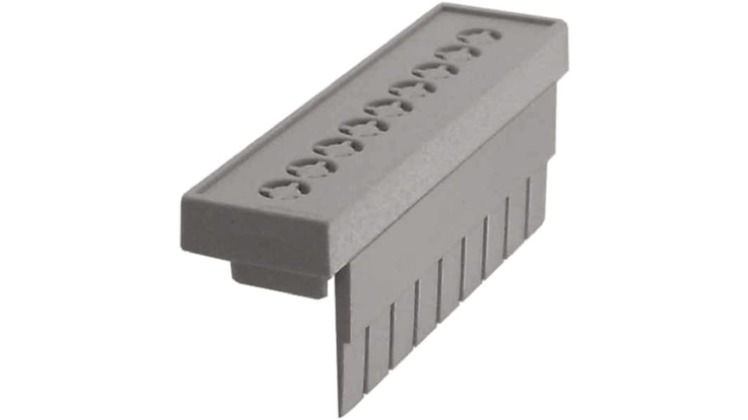CAMDENBOSS Polycarbonate Terminal Cover, 20mm H, 14mm W, 36mm L for Use with CNMB DIN Rail Enclosure