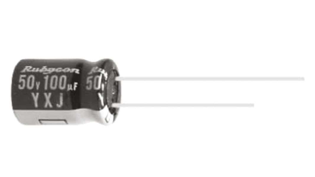 Condensateur Rubycon série YXJ, Aluminium électrolytique 220μF, 100V c.c.