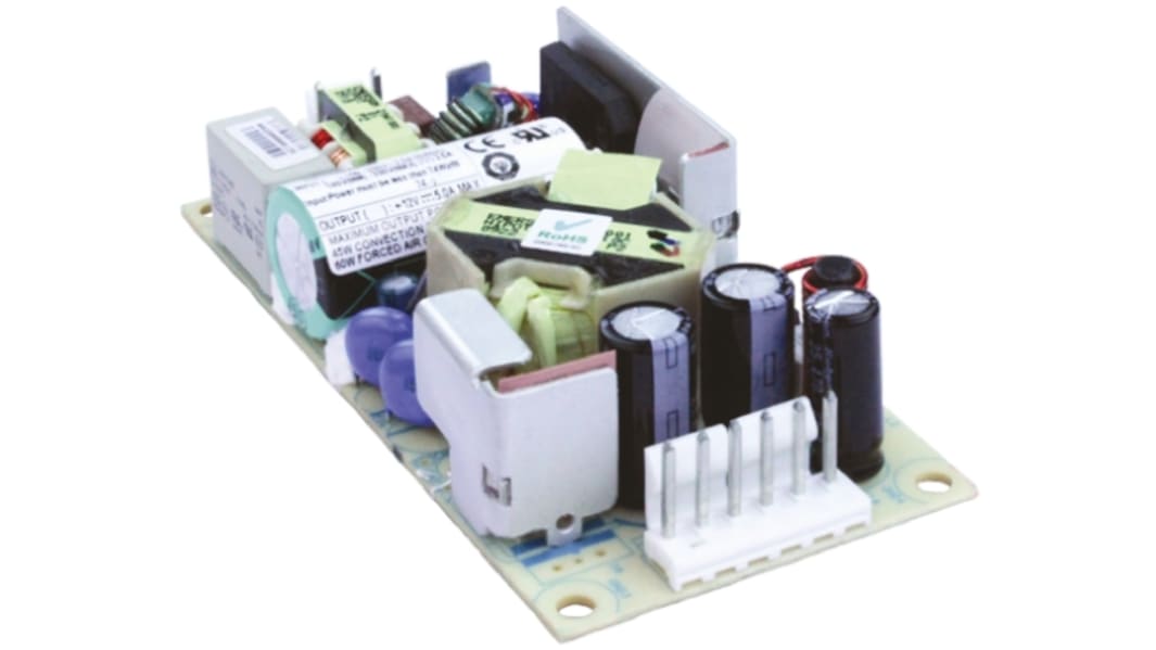 Fuente de alimentación conmutada Artesyn, 48V dc, 1.25A, 45W, 1 salida, para uso médico, Montaje en panel