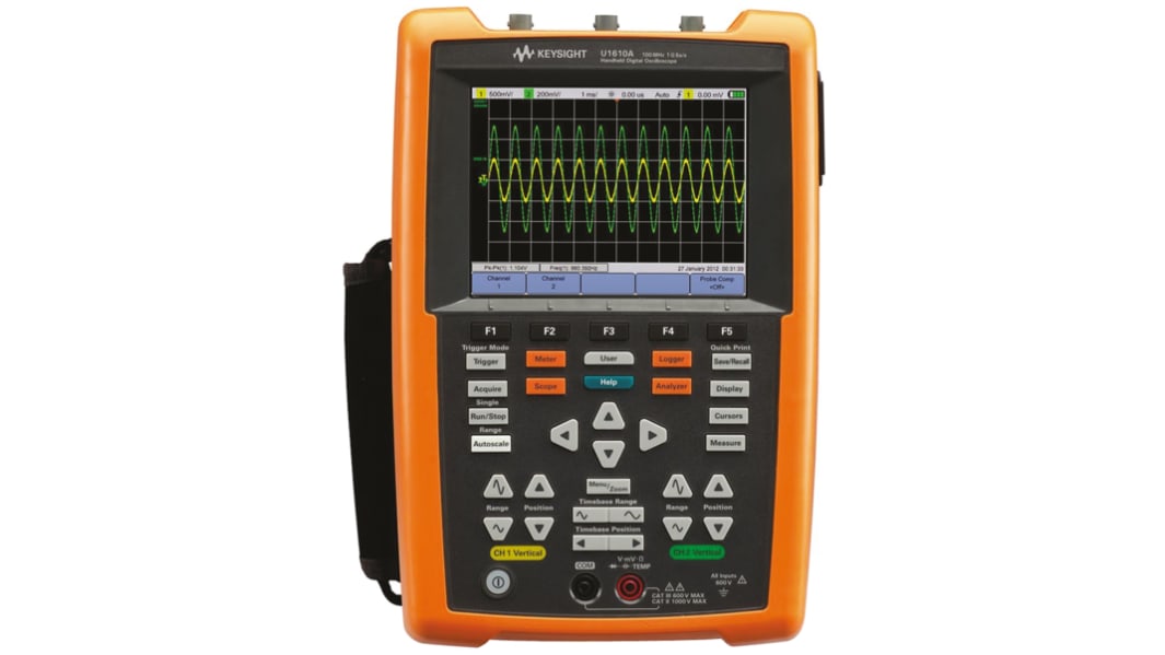 Keysight U1600 U1610A Handheld Oszilloskop 2-Kanal Analog 100MHz CAN, LIN, USB