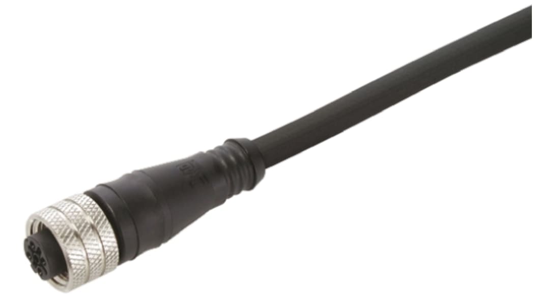 Cable de conexión Brad from Molex, con. A M12 Hembra, 3 polos, con. B Sin terminación, 3 polos, cod.: A, long. 5m, IP67