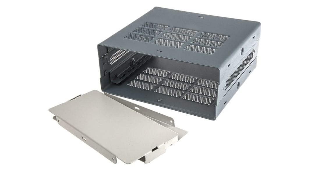 RS PRO Grey Steel Instrument Case, 279 x 203 x 219mm