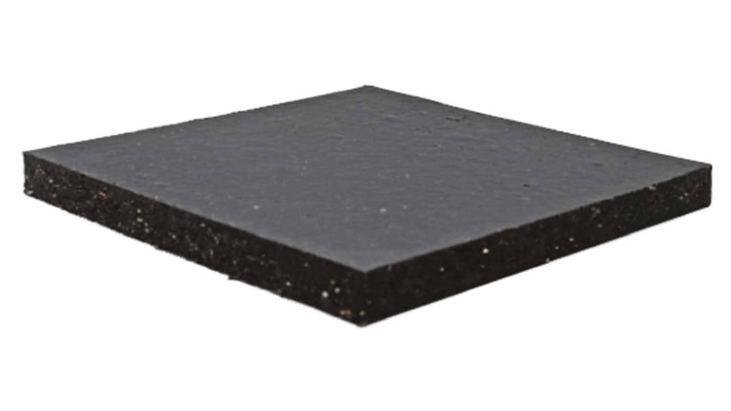 Almohadilla antivibración Fabreeka 2311153, 100mm x 100mm, 100 x 100 x 13mm, Grosor: 13mm
