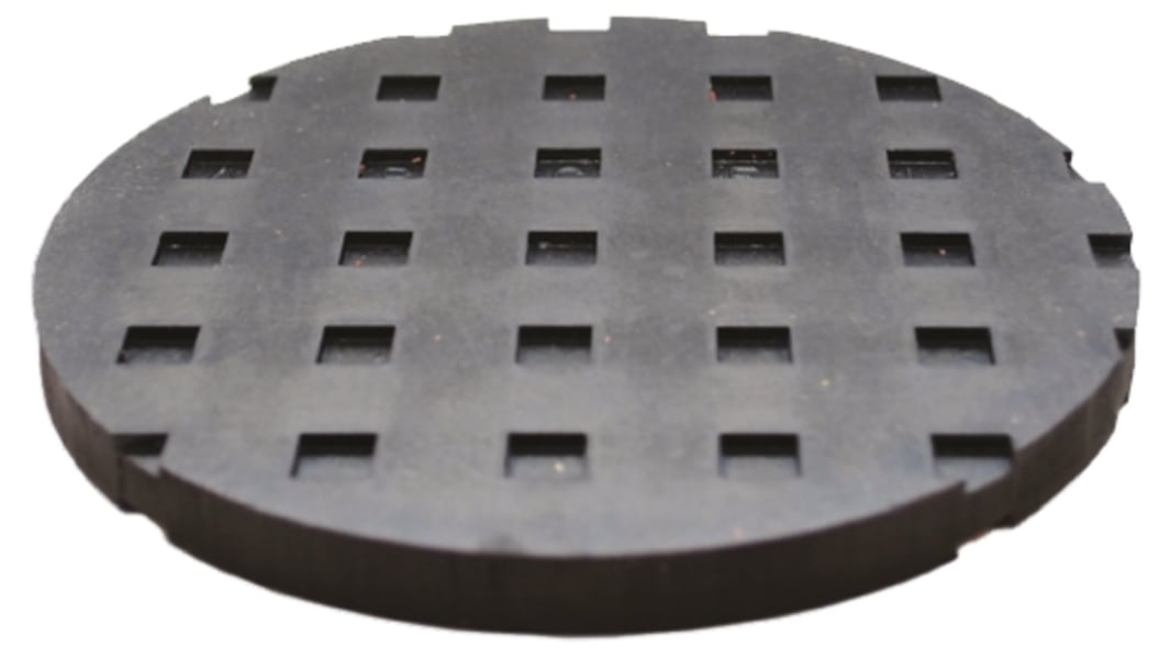 Almohadilla antivibración Fabreeka 2311164, 150 (Dia.) x 8mm, Grosor: 8mm