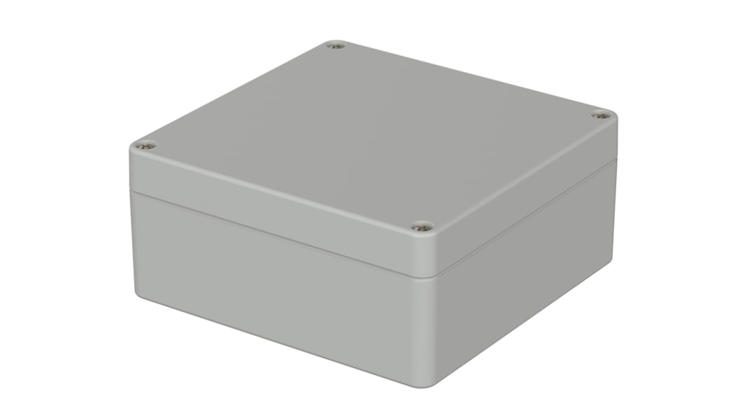 Boîtier Bopla Euromas en Polycarbonate V0, 122 x 120 x 55mm, Gris clair IP66
