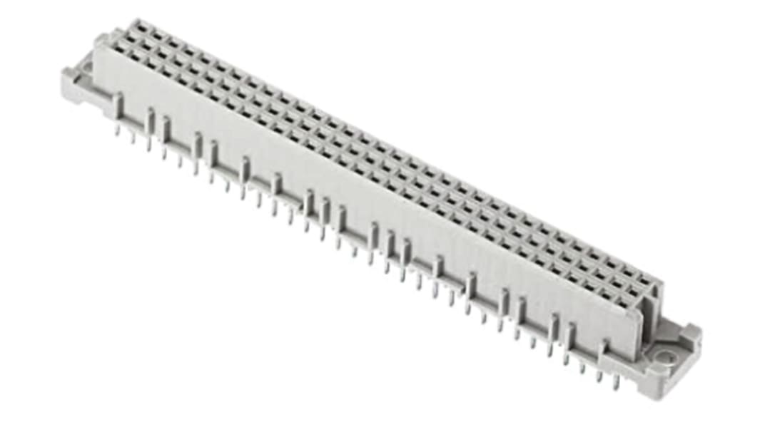 Connecteur DIN 41612 HARTING série DIN 41612, 96 contacts Femelle, Droit, entraxe 2.54mm